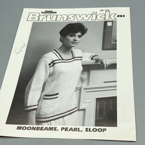 Vintage Patterns Brunswick Yarns Moonbeams Pearl Sloop Knits Volume 99-106